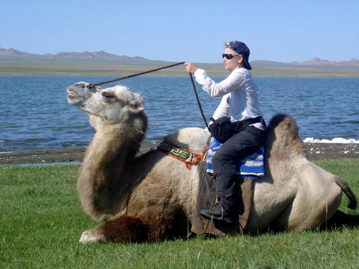 Camelback riding in Altai